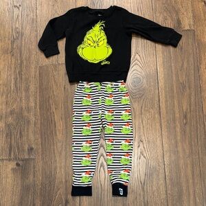 Black Grinch Pajama Set